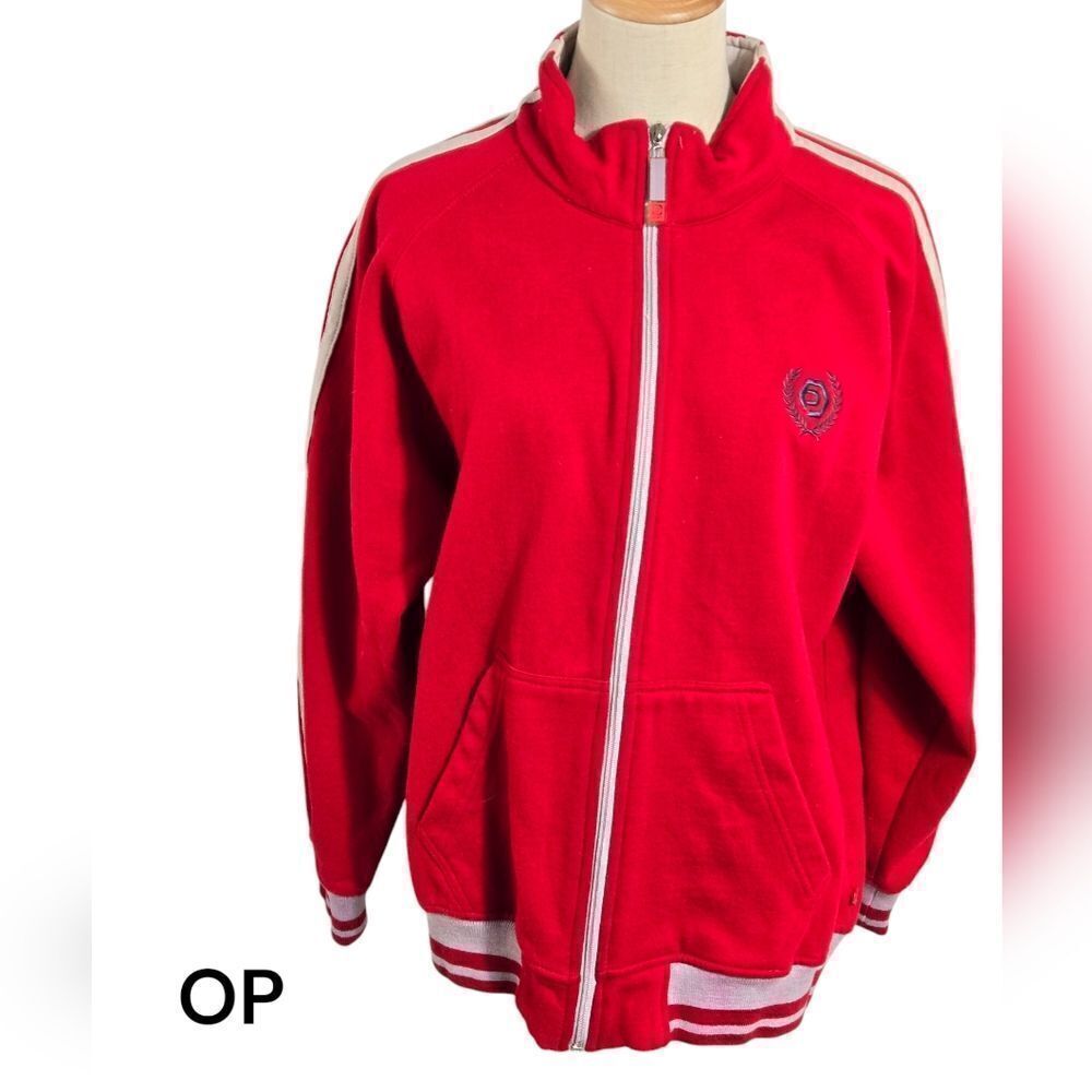 OP Ocean Pacific Vintage Red Track Jacket
